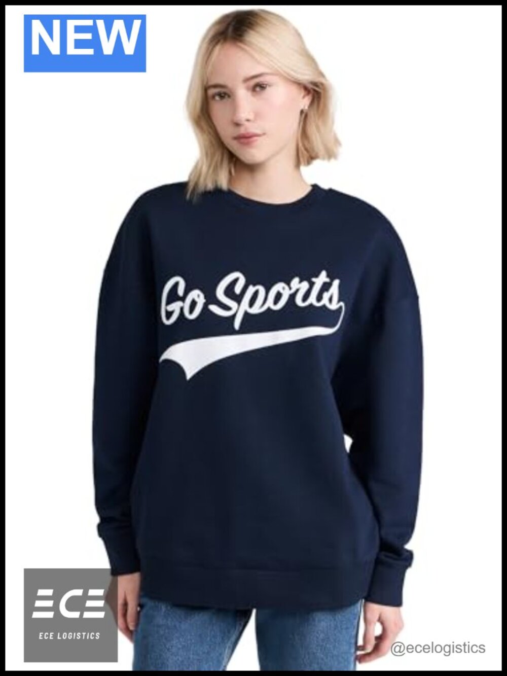 Mid-Weight Fleece Go Sports Sweatshirt Classic Fit Crew Neck Pullover